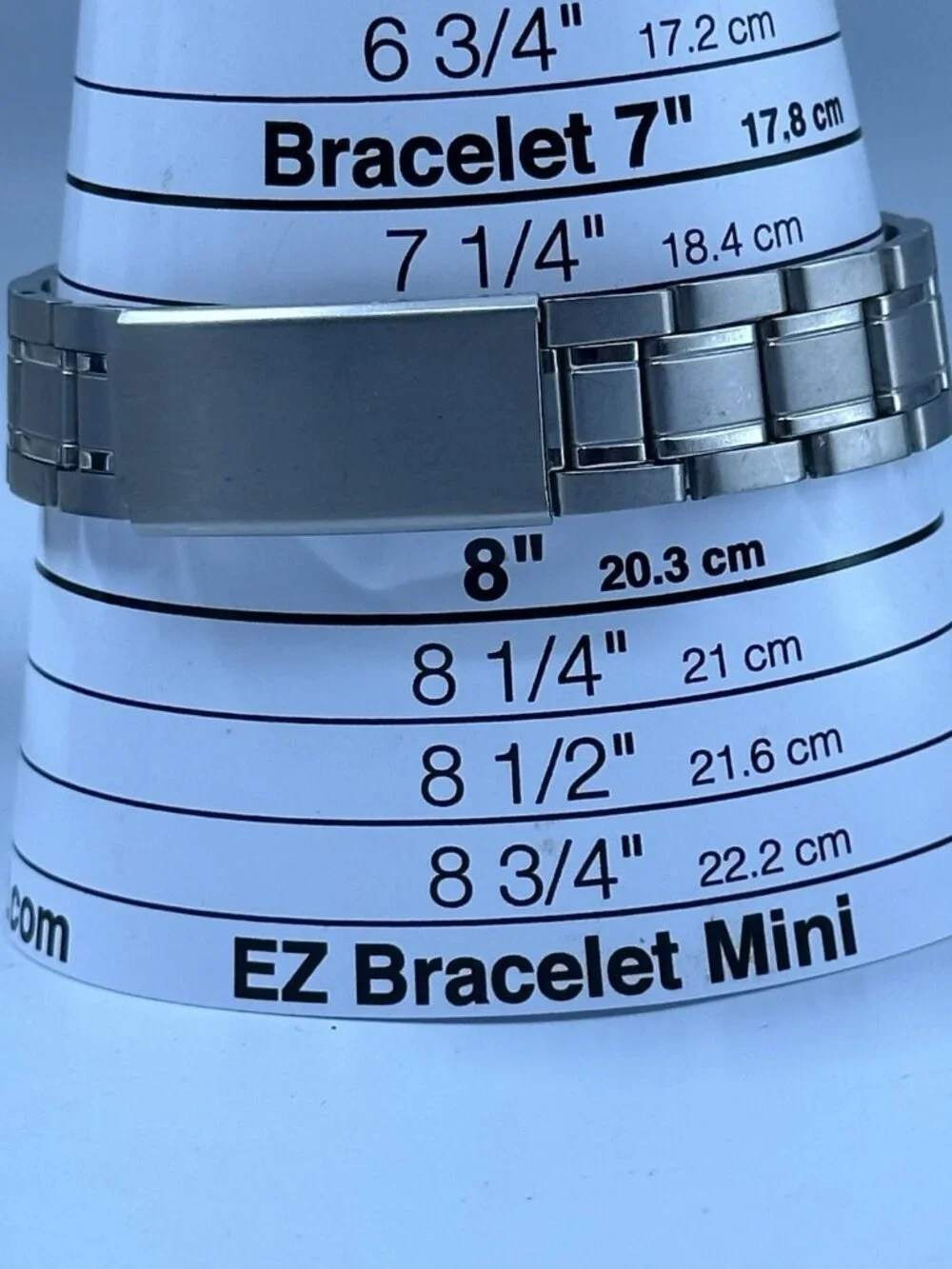 Watch-It Men’s Watch Silver Tone White Dial Date Window New Battery 8